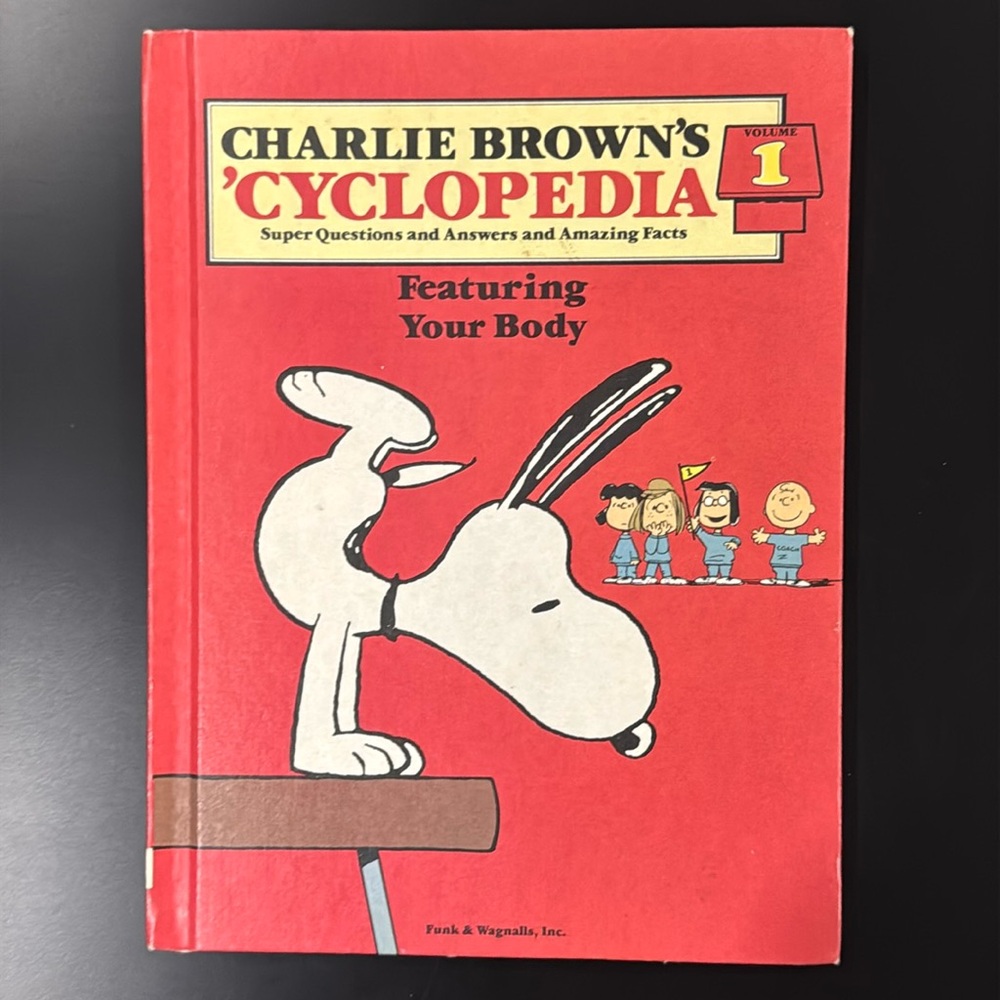 Charlie Brown’s ‘Cyclopedia Vol. 1: Featuring Your Body - Vintage Hardcover Book